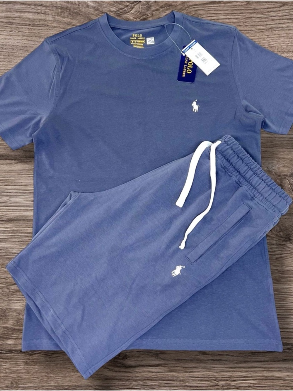 Polo by Ralph Lauren Men’s Slate Blue Shorts Set